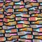 1 Yard Cotton Voile Fabric Rainbow Bottles on Black Pop Bottle Parade Print Fabric